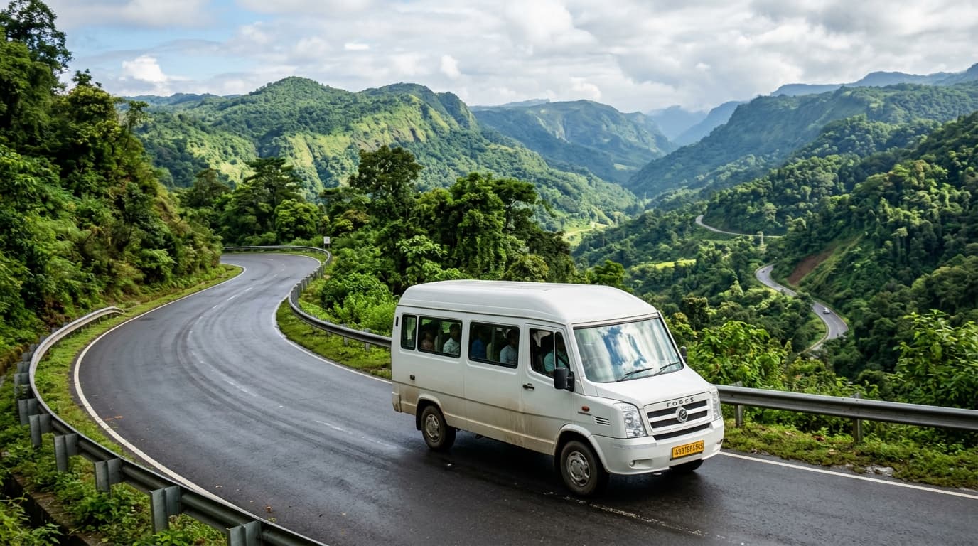 13/17 Seater Tempo Traveller
